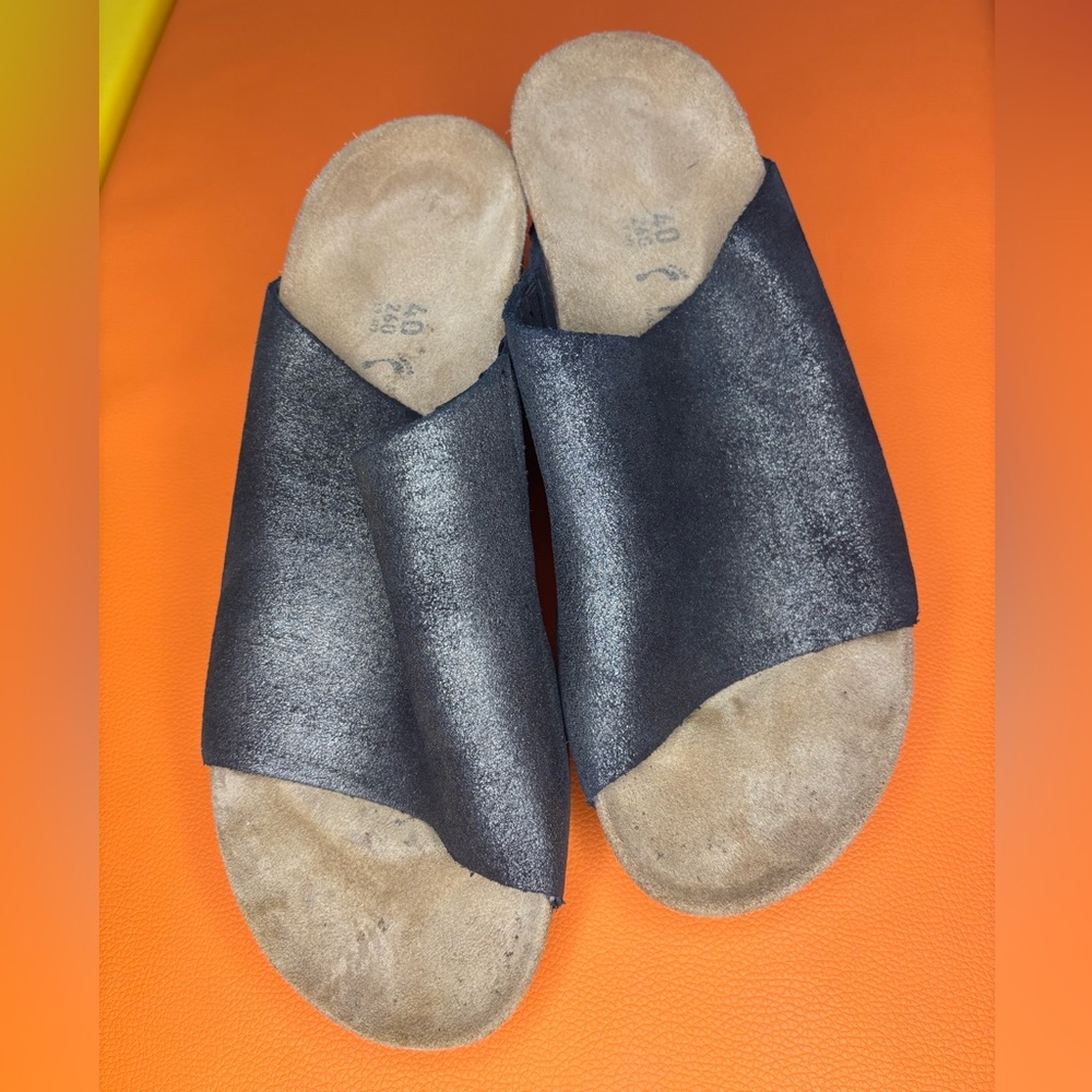 Birkenstock Women's Namica Papillio Suede Leather Sandals Size 40 - Picture 11 of 13